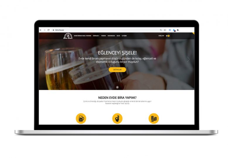 Bira House Web Site Tasarımı